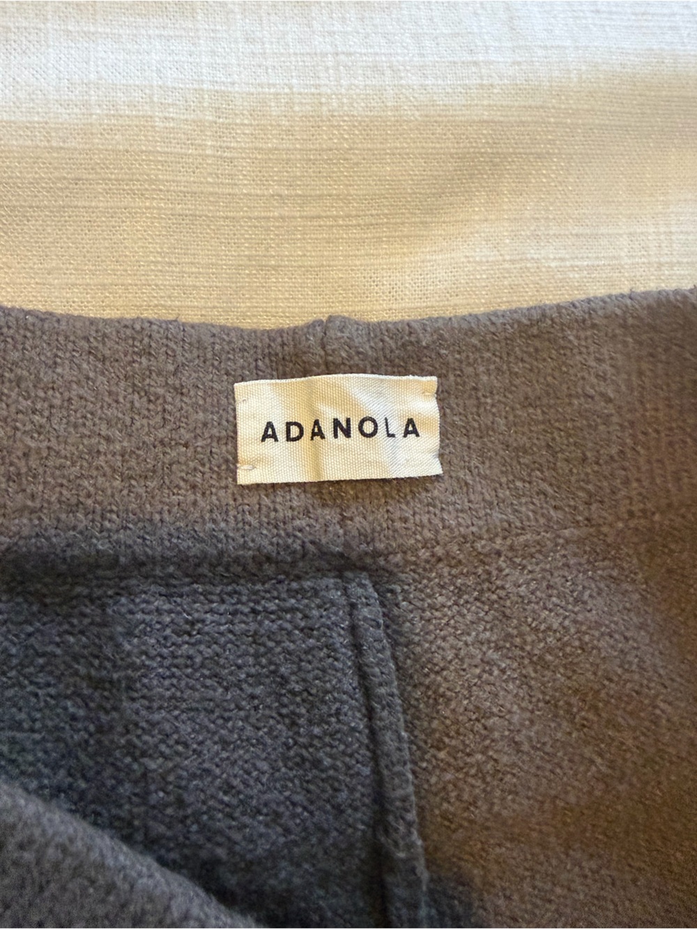 Adanola Varsity Knit Straight Leg Sweatpants Dark Cocoa Brown Size Small (tall) - Picture 7 of 13